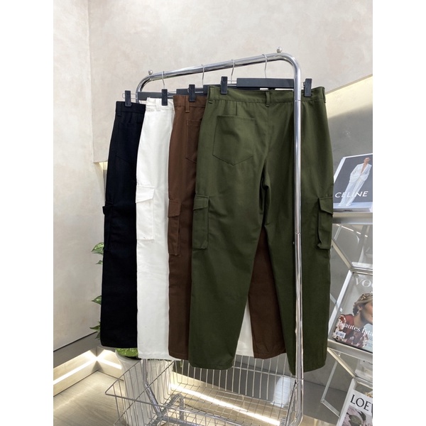 quần kaki túi hộp màu xanh rêu unisex (sp kèm ảnh thật ) | BigBuy360 - bigbuy360.vn