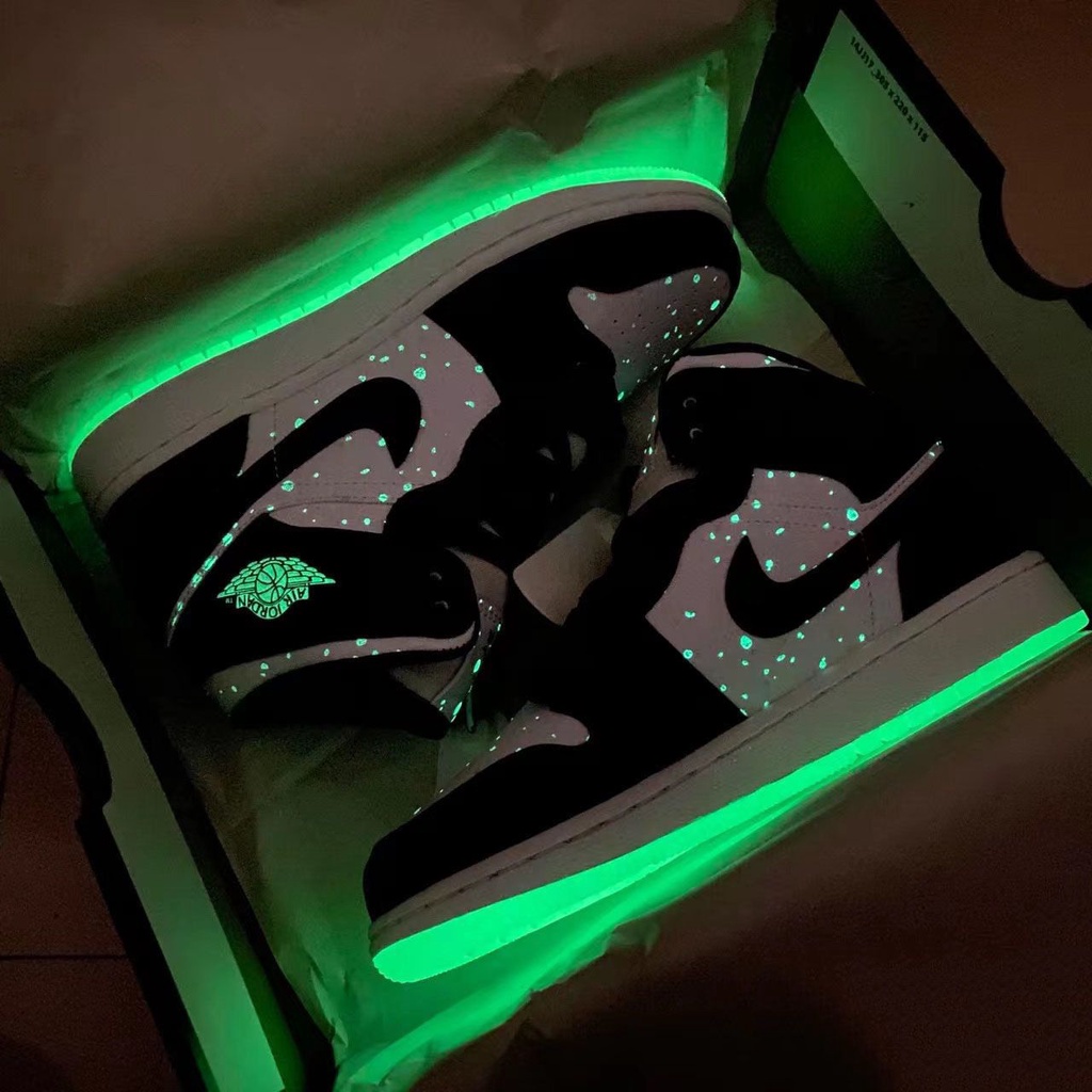 Giày Bóng Rổ AJ1 Joe 1 AJ1 Edison Chen Co-Braned Dạ Quang Cho Cặp Đôi