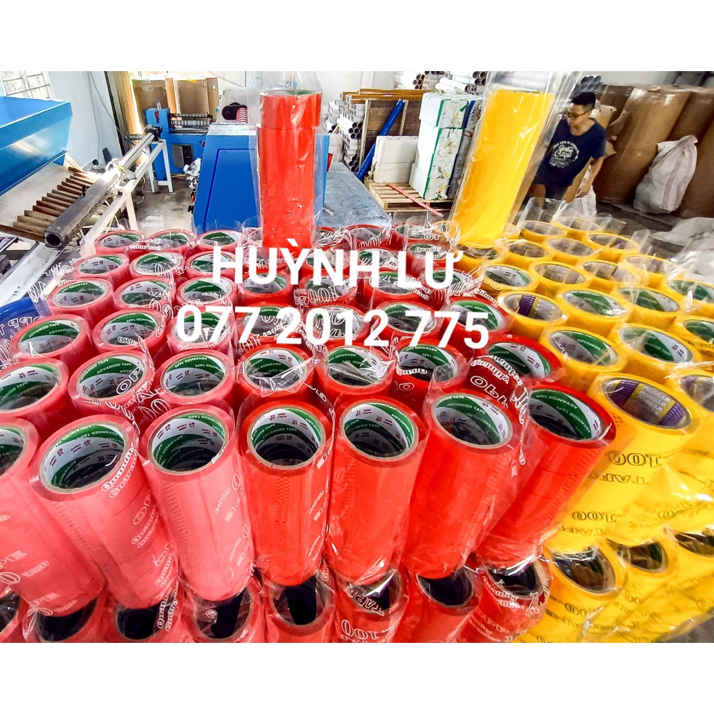 LẺ CUỘN BĂNG KEO MÀU 48MM - băng keo dán thùng , đóng hàng