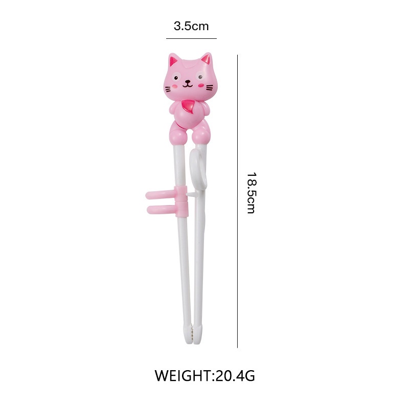 Set 1 / 2 Đôi Đũa Tập Ăn Hình Động Vật Hoạt Hình Dễ Thương Cho Bé