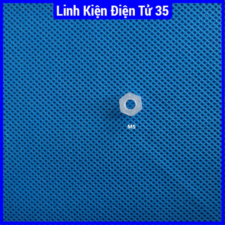 Đai ốc vít nhựa PP đường kính trong từ M5-M16