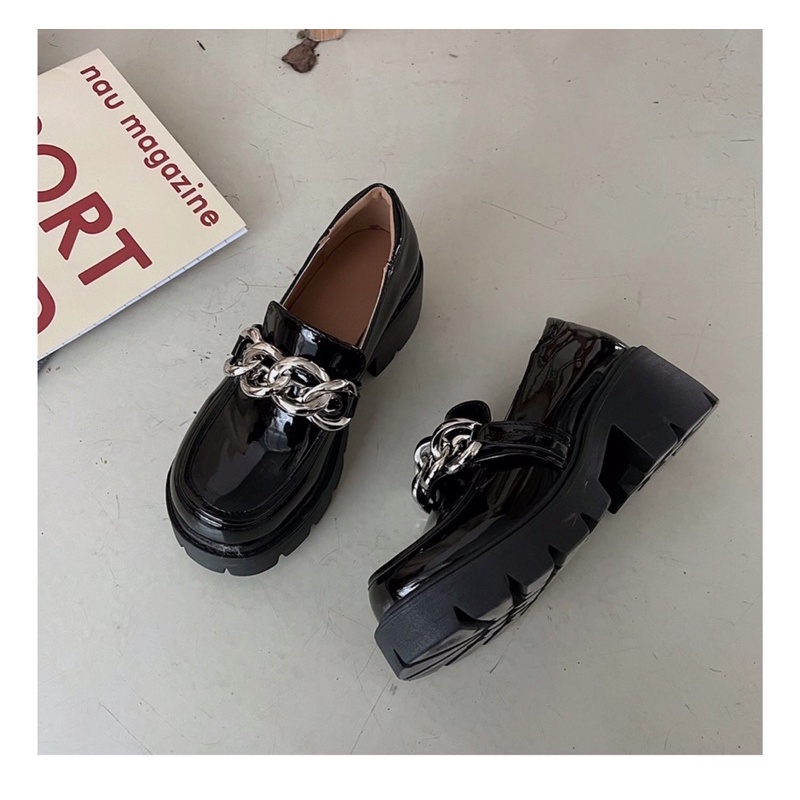 Giày nữ, giày cao gót form dáng thanh lịch Oxford đế cao 6p tôn dáng