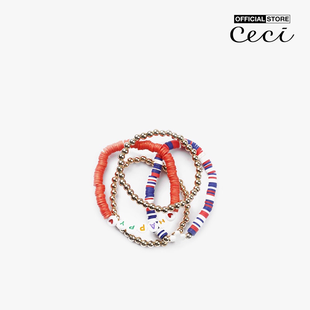 CECI - Bộ 4 vòng đeo tay nữ dạng chuỗi trẻ trung CC3-04000011-08