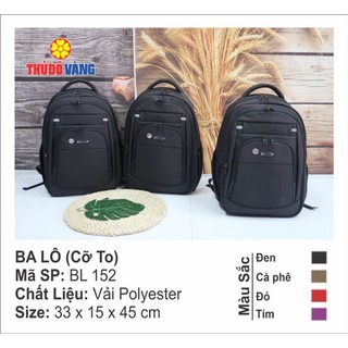 Balo đựng laptop (cỡ to) Thủ Đô Vàng, Mã SP: 152