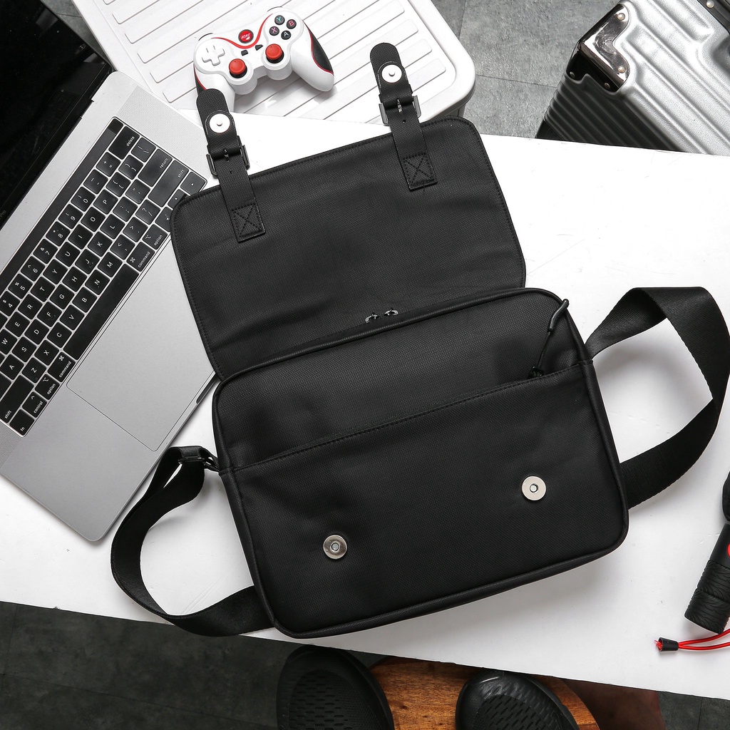 Túi Nam Đeo Chéo Hier Everyday Messenger Bag  Chính Hãng Nắp Gập Chống Nước Chống Sốc Bảo Hành Trọn Đời