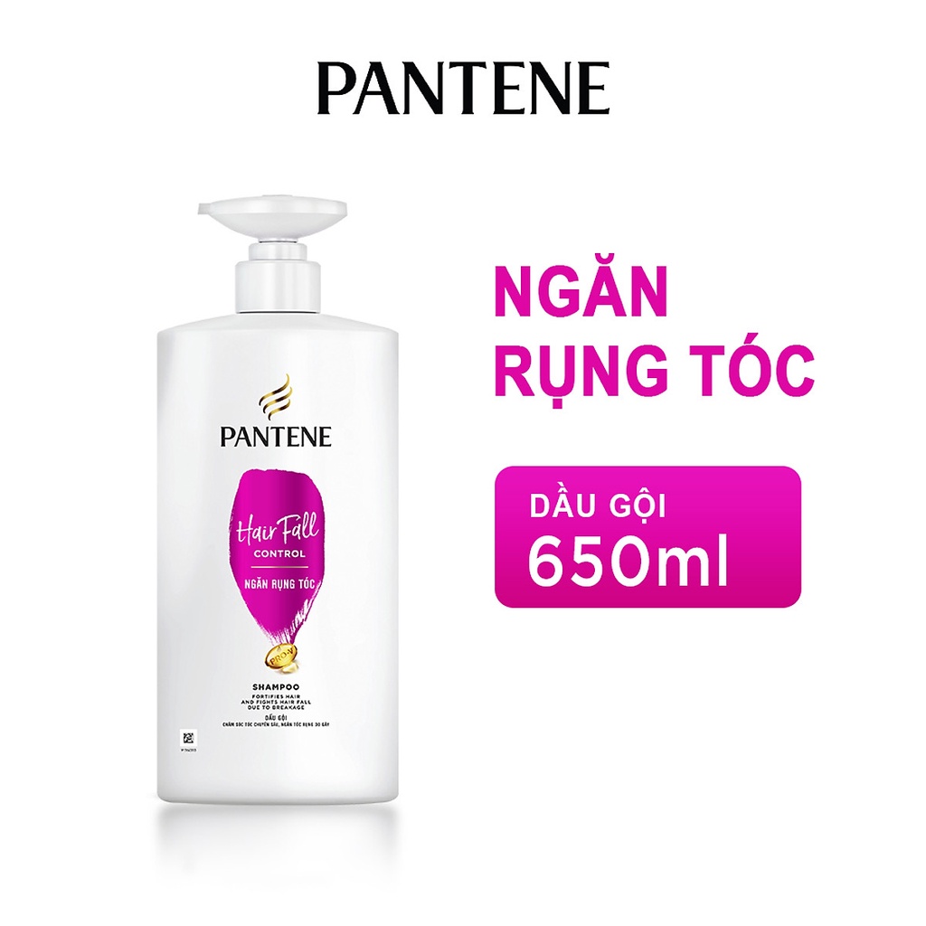 (Mẫu mới) Dầu gội Pantene ngăn rụng tóc 650ml, dầu gội đầu nữ Pantene bổ sung vitamin ngăn rụng tóc,