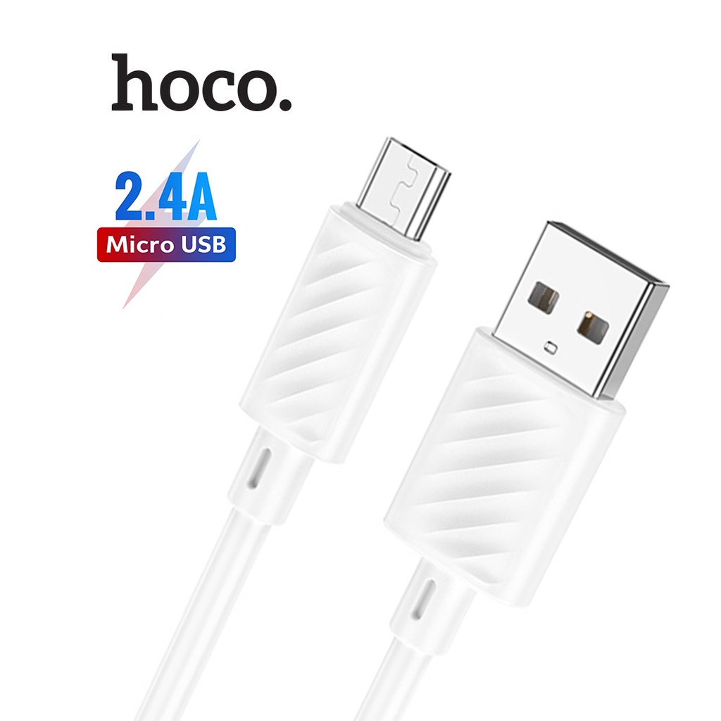 Cáp sạc Hoco X88 Micro sạc nhanh 2.4A dây PVC siêu bền dài 1M cho Android ( Trắng )