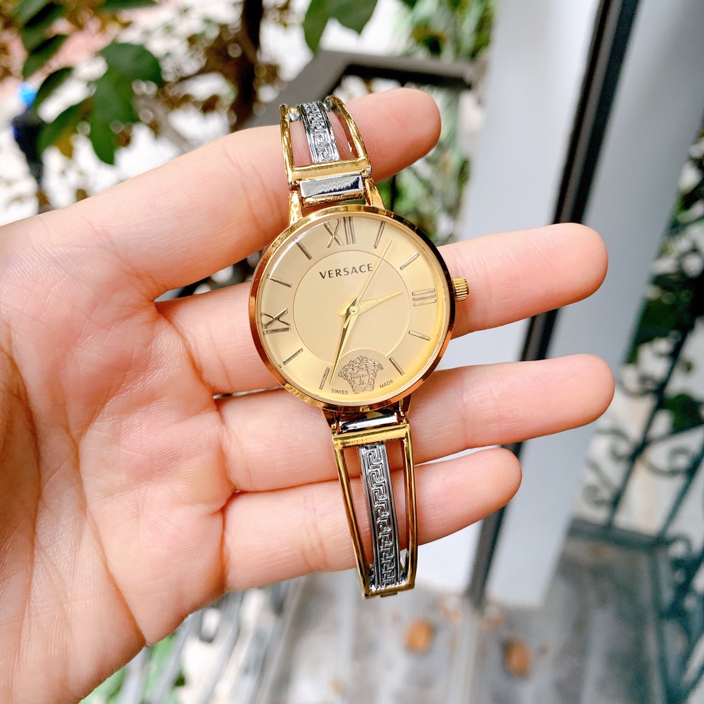 Đồng hồ nữ VS02 màu vàng gold 18K cao cấp fullbox DHN224  12Th