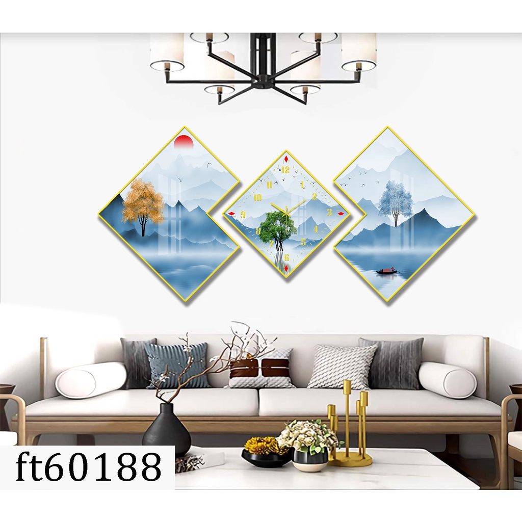 Tranh Tráng Gương Đối Xứng  - Simple House, Treo Tường/Trang Trí Phòng Khách, Decor Phòng Làm Việc/ Phòng Ngủ