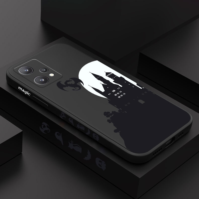 Ốp Điện Thoại Silicon Dẻo Họa Tiết Mặt Trăng / Lâu Đài Cho OPPO Realme 9 9i Pro Plus 4G 5G