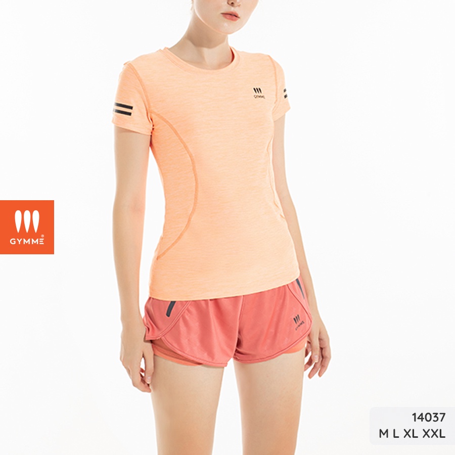 Quần short thể thao tập gym yoga nữ gymme - hai lớp - 14037