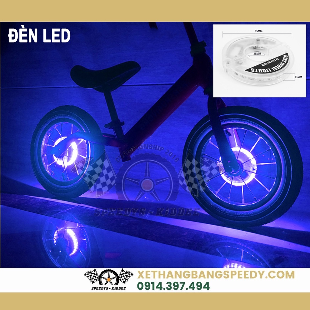 ĐÈN LED GẮN BÁNH XE THĂNG BẰNG, xe đạp loại xạc cảm biến rung
