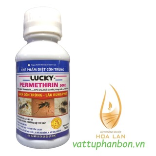 Chế phẩm diệt côn trùng lucky permethrin 50ec - sạch côn trùng - lâu bùng phát - #081b# 100ml