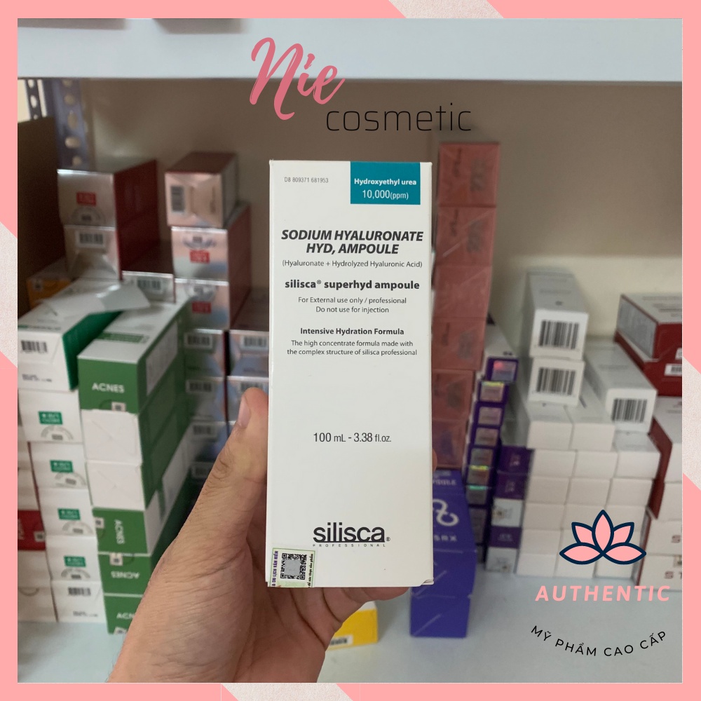 Tinh chất cấp ẩm Silisca Hyaluaronate Hyd Ampoule 100 ml