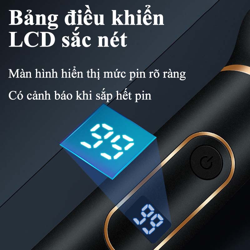 Máy Cạo Râu Đa Năng 3 In 1 Hàn Quốc Cao Cấp Tông Đơ Cắt Tóc Tỉa Lông Mũi Cạo Khô Cạo Ướt Dao Cạo Râu Điện Cạo Lông