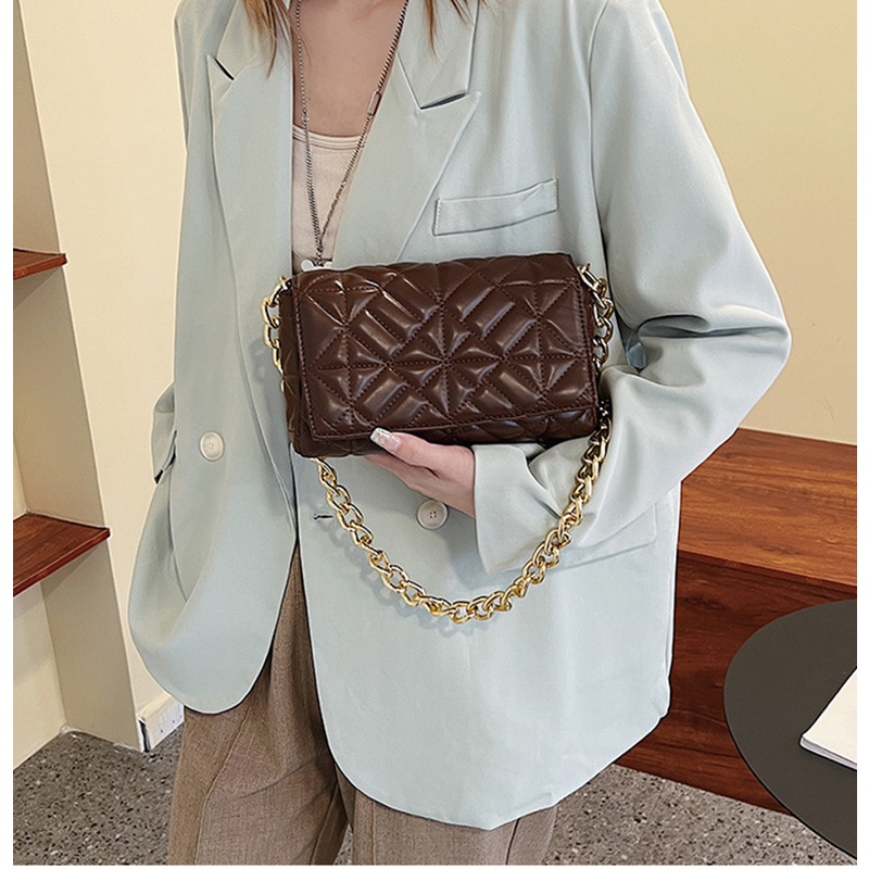 Túi Đeo Vai Đính Kim Cương Giả Kiểu retro Dễ Phối Đồ Cho Nữ