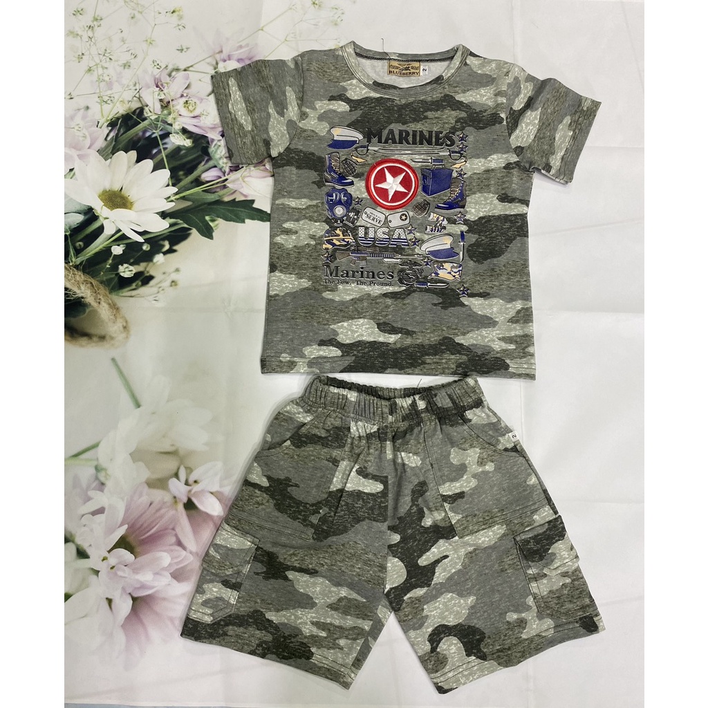 (HCM)_HÀNG MỚI VỀ_Đồ bộ quần áo thun cotton rằn ri dành cho bé trai & bé gái _THUỶ TIÊN SHOP