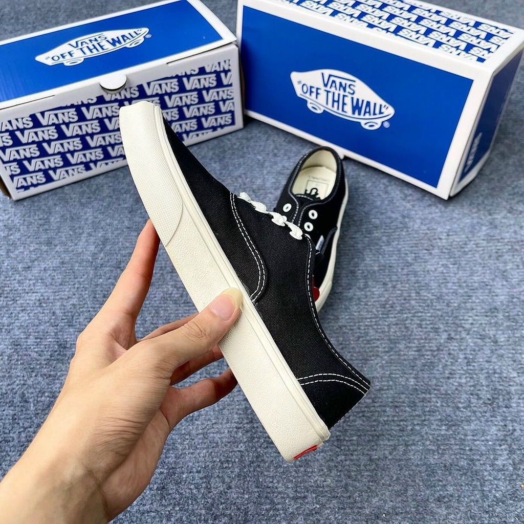 Vans 4 Lỗ Đen Nam Nữ, Size 36 đến 43, Mẫu Ít Dây Dễ Mang