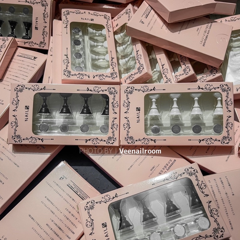 Đế làm nail box, đế nam châm gắn móng giả