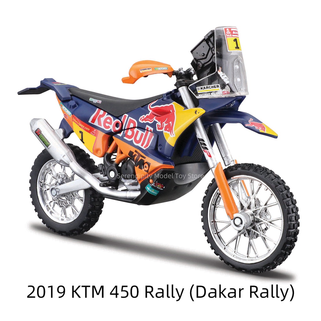 Mô Hình Xe Mô Tô 2019 Dakar Rally KTM 450 Rally 450SX-F Tỉ Lệ 1 / 18 Bburago