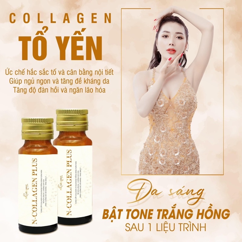 Thực Phẩm Bổ Sung N’COLLAGEN PLUS Giúp Sáng Da Đẹp Da Giảm Nám Sạm Da Tăng Độ Đàn Hồi Cho Da 🌸 Hộp 15 lọ x 20ml
