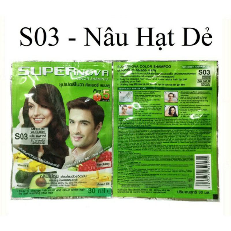 Gội nhuộm SUPER NOVA THÁI LAN