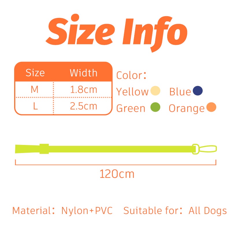 HamshMoc Dây Dắt Thú Cưng Đi Dạo Bằng Nylon Chống Nước Có Móc Với Tay Cầm Rộng Chống Mùi Mạnh Mẽ