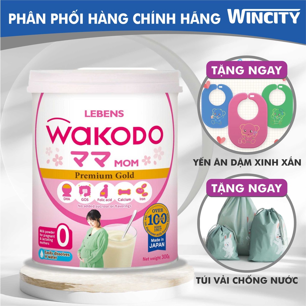 Mẫu mới lon 830g Sữa Nhật Wakodo Mom cho Mẹ mang thai và con bú