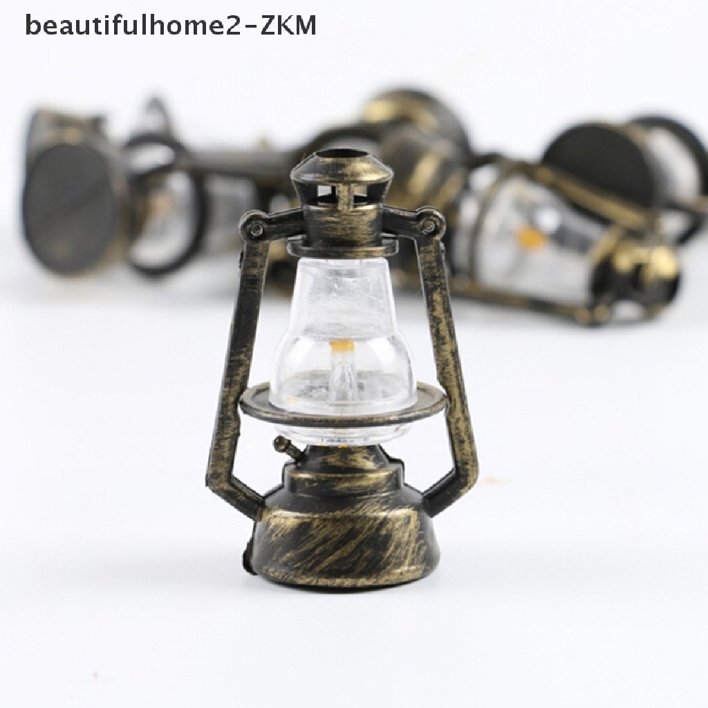 1 Mô Hình Đèn Dầu Mini Phong Cách Cổ Điển Cho Nhà Búp Bê Tỉ Lệ 1: 12 1: 6
