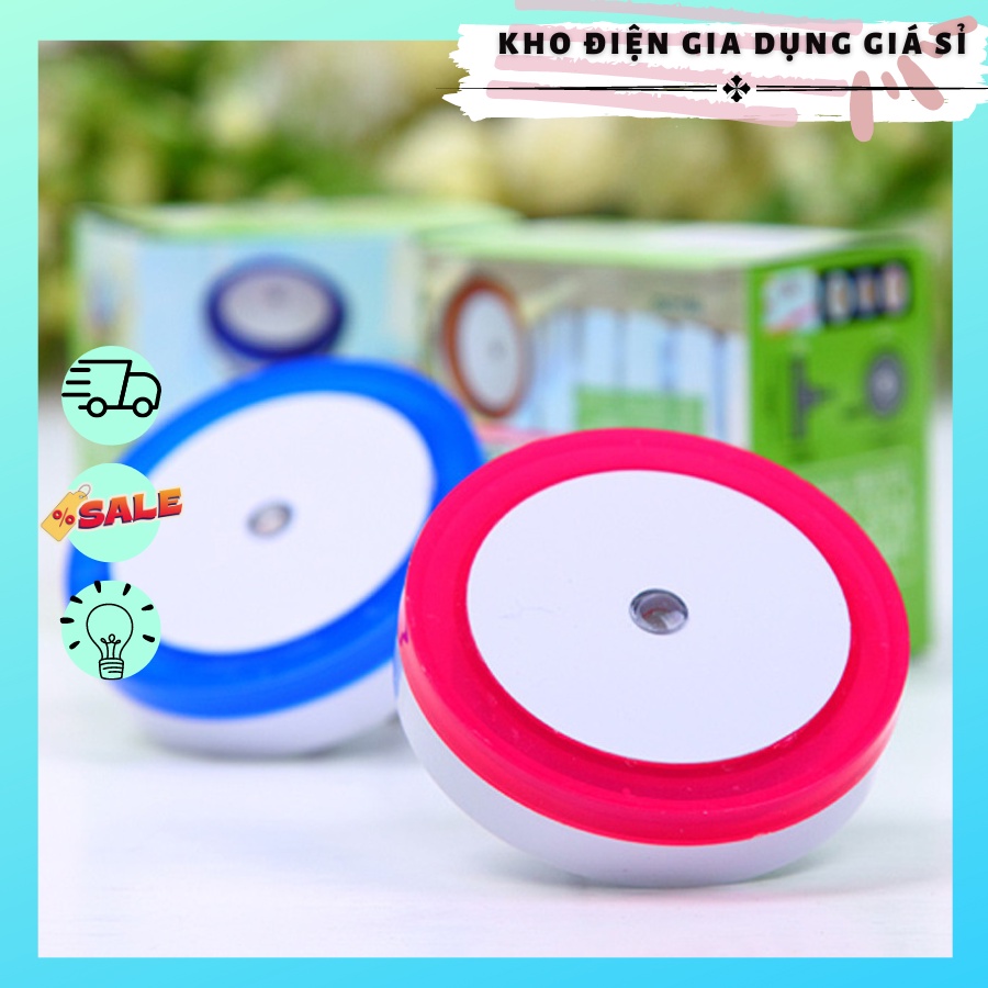 Đèn ngủ cảm ứng ánh sáng vòng tròn tự động bật vào buổi tối
