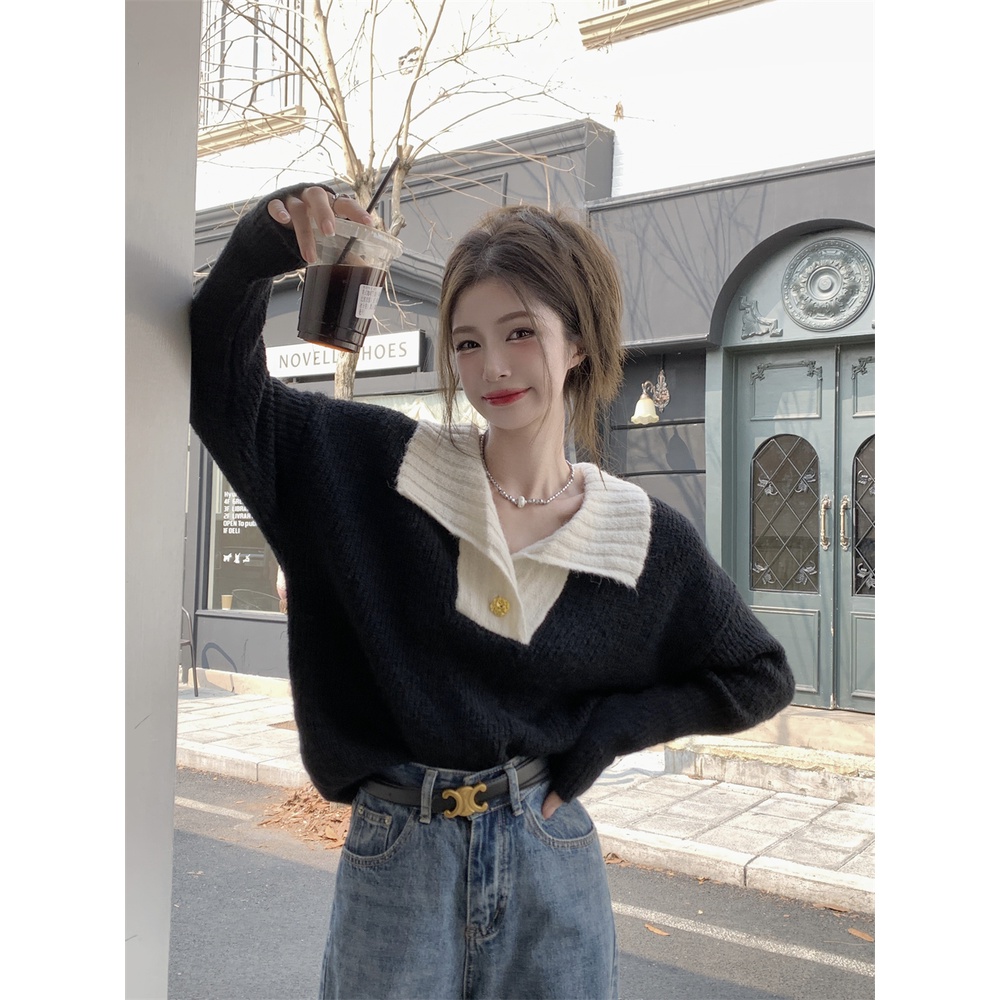 NRVP Áo Sweater Dài Tay Thiết Kế Mới Thời Trang Theo Phong Cách Hàn Quốc Cho Nữ