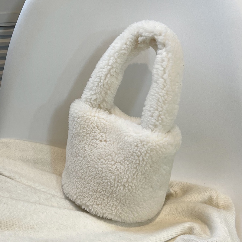 Túi Xách Lông Nhung Thanh Lịch Phong Cách Hàn Quốc Cho Nữ