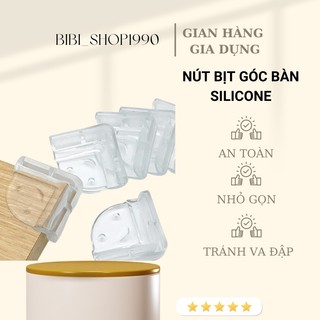 Miếng Bọc Góc Bàn Bịt Cạnh Bàn Silicon An Toàn Cho Bé Mẫu Vuông Hình Mặt Cười