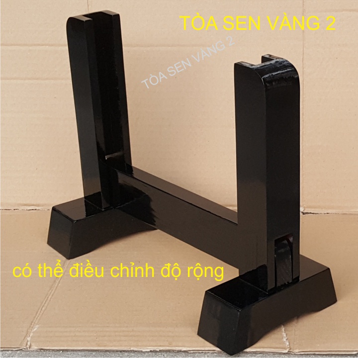 Khung ảnh thờ, giá đỡ khung hình thờ sơn màu đen trơn không in, có nhiều kích thước