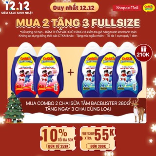 Combo 2 sữa tắm gội Sạch Khuẩn cho bé Carrie Junior hương Strawberry