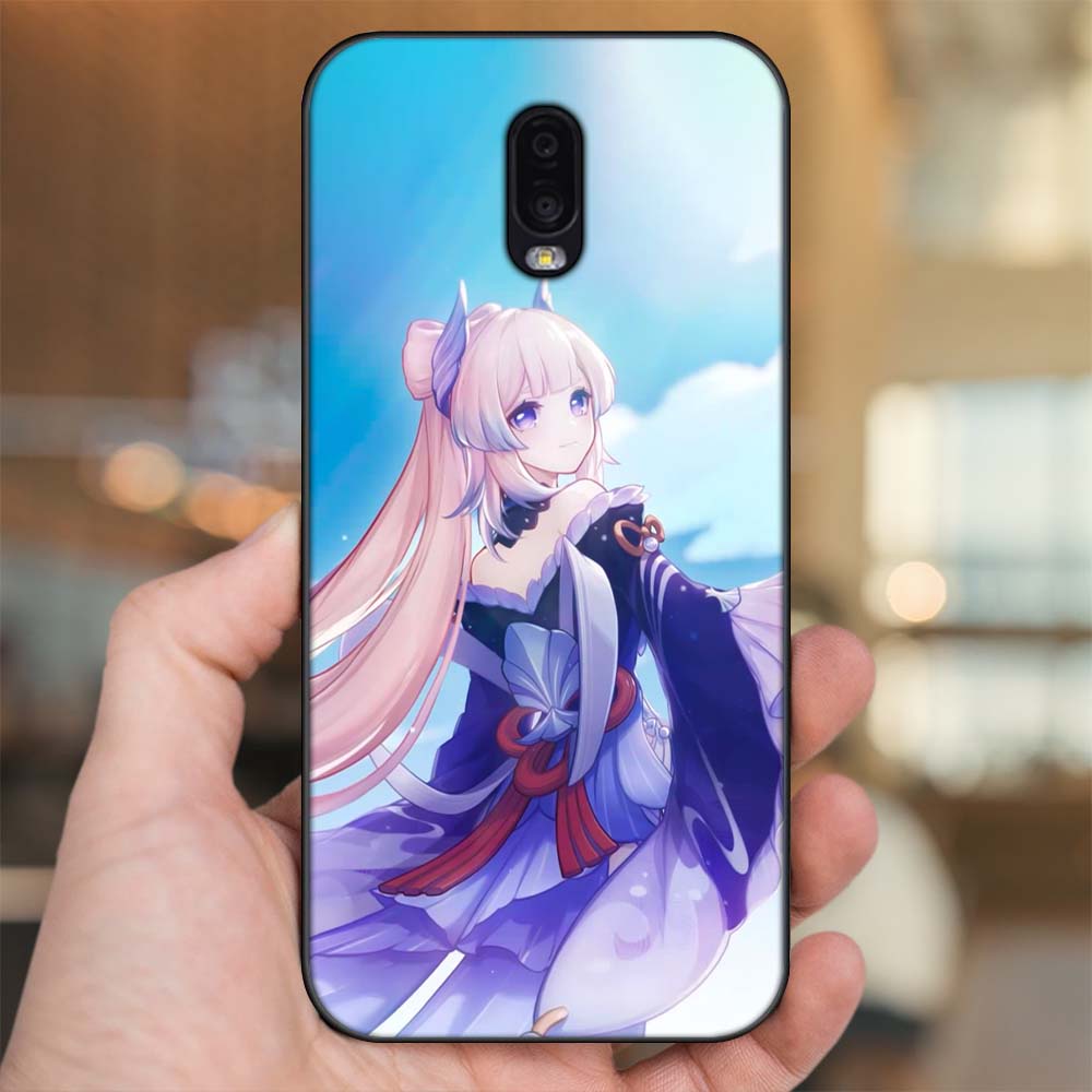 Ốp lưng Samsung J7 Plus viền đen in hình Sangonomiya Kokomi Genshin Impact