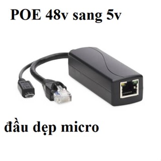 Bộ tách tín hiệu POE Splitter Tách POE 48v ra 5v cho camera imou ezviz hikvision dahua