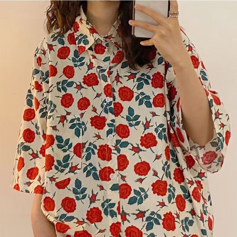 Áo Thun Ngắn Tay In Họa Tiết Phong Cách Nhật Bản Thời Trang Cho Nữ