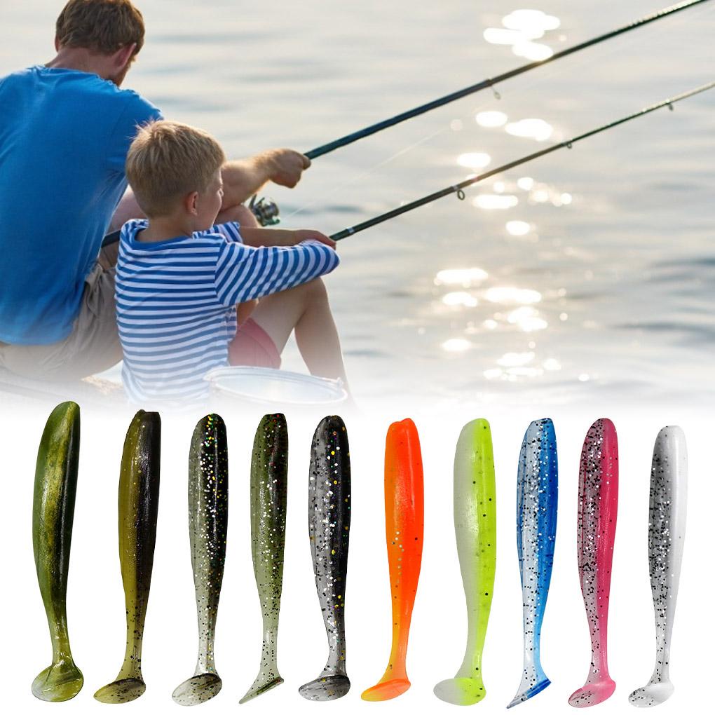 Bộ 10 Mồi Câu Cá Nhân Tạo Bằng PVC Kích Thước 7cm Loại 1