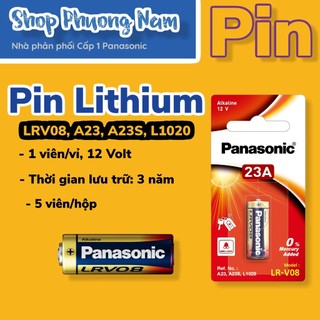 1 viên pin A23 12V Panasonic chính hãng, LR-V08, LRV08, A23, A23S, L1028