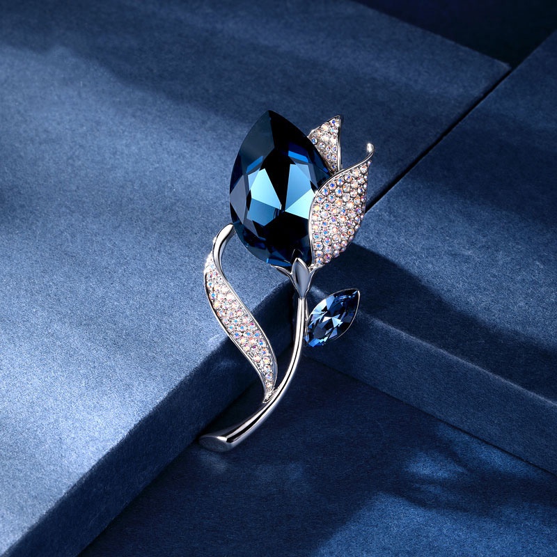 Ghim CàI ÁO HìNh Hoa Tulip ĐíNh Kim Cương Giả ThờI Trang Cho Nữ