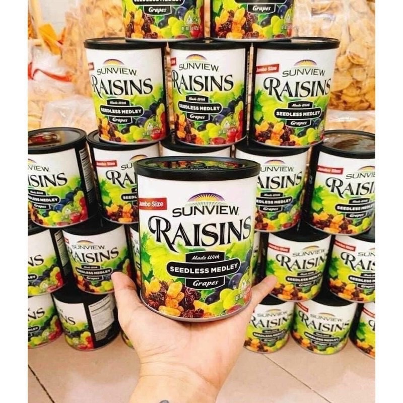NHO KHÔ RAISIN HỘP ĐEN 430G