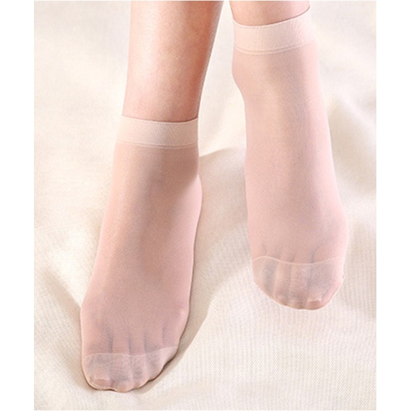 10 Đôi Vớ Mỏng Xuyên Thấu Màu Đen Và Nude Cho Nữ