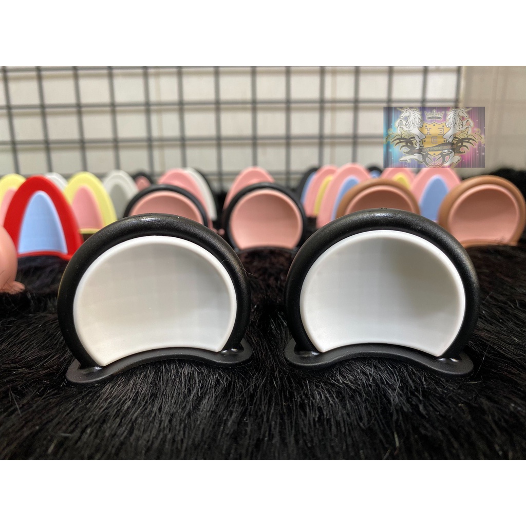 Tai GẤU LỚN 2 Màu Nhựa Cứng Siêu Cute Gắn Tất Cả Các Loại Mũ