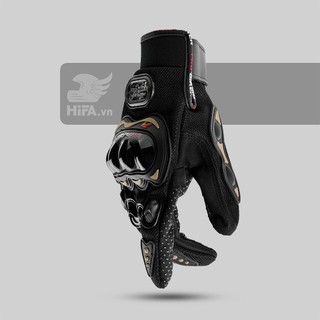 GĂNG TAY PRO-BIKER DÀI ĐEN