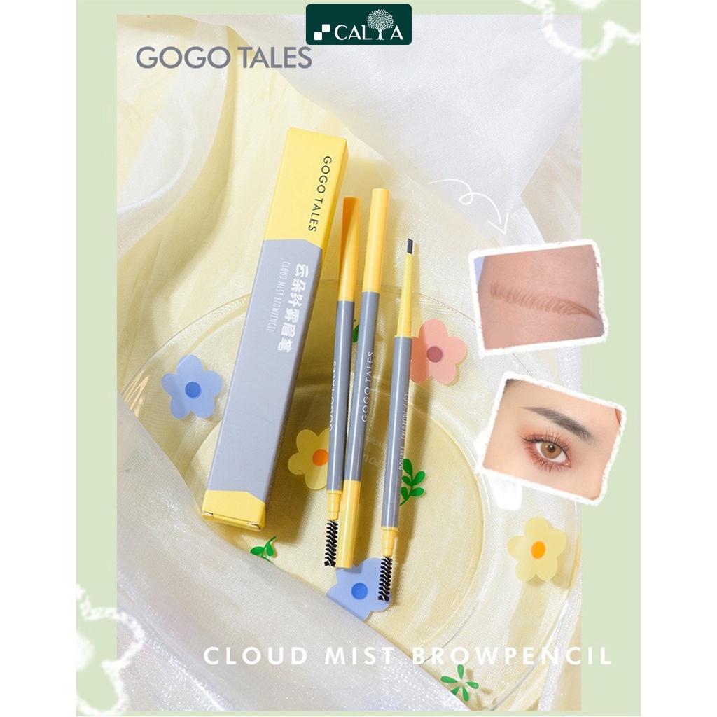 Chì Kẻ Mày 2 Đầu Gogo Tales Phẩy Sợi Tự Nhiên, Lâu Trôi - Gogo Tales Cloud Mist