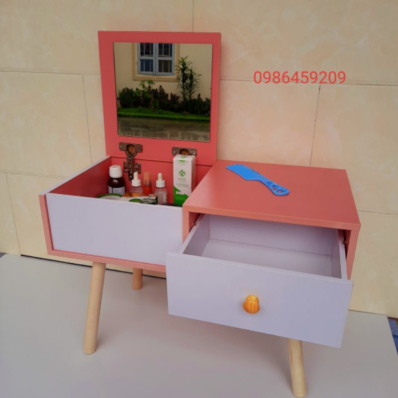 Bàn trang điểm mini ngồi bệt có gương Trinh Decor(Hàng lắp sẵn)