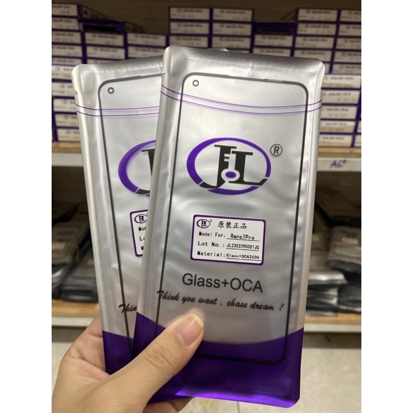 Kính liền keo Oppo Reno 7 Pro/ Mặt kính có keo OCA Oppo Reno 7 Pro ( Giá sỉ )
