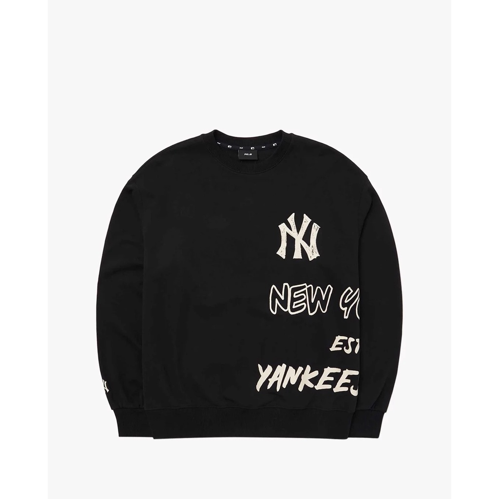 Áo Nỉ Sweatshirt MLB Grafitti Mega Overfit 3AMTZ0224