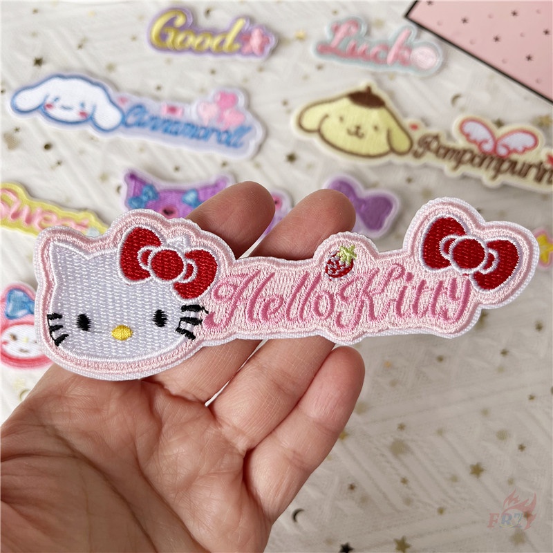 ✿ Miếng Dán Tự Dính Họa Tiết Kuromi / Melody / Cinnamoroll Ngọt Ngào Dễ Thương ✿ 1 Miếng Vá Quần Áo DIY Hình Hoạt Hình S.a.n.r.i.o